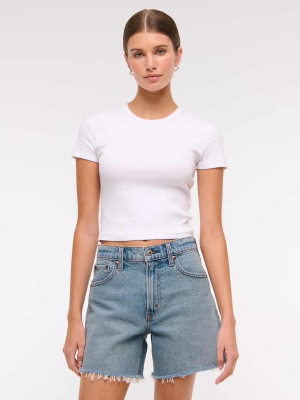 Abercrombie & Fitch the dad short high rise Jean Shorts